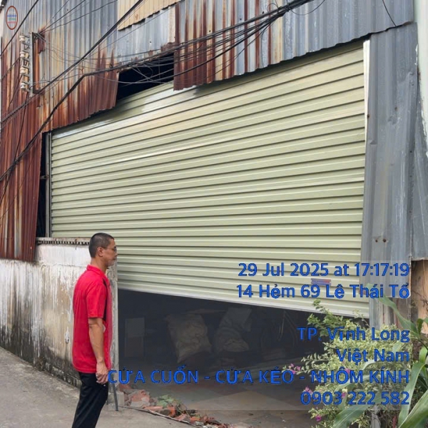 CỬA CUỐN TẤM LIỀN CÔNG NGHỆ ÚC - VĨNH LONG