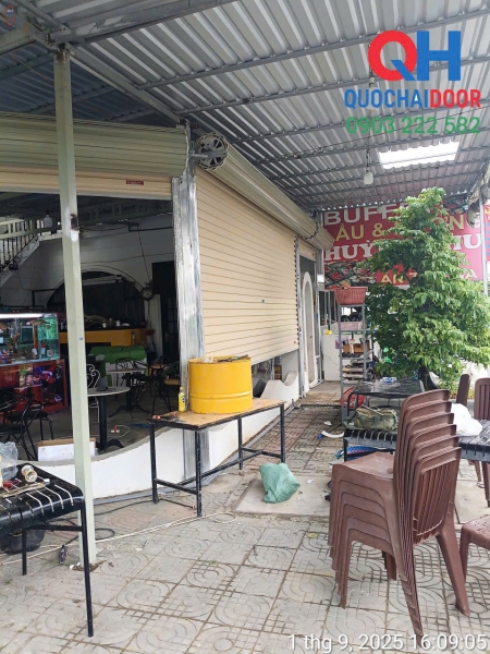 Công trình cửa cuốn công nghệ Úc tấm liền tại Hậu Giang